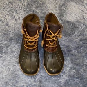Women’s  Sperry Top- Sider Leather Waterproof Saltware Duck Booties